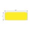 Nevs I.V. Bag Labels, Removable, Thermal Double Notched, 1" x 3-1/2" Yellow PDNOT-135RY - alternate 2